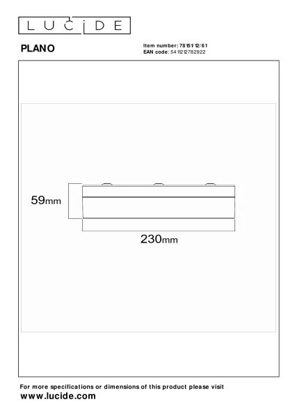 Lucide PLANO - Flush ceiling light Bathroom - Ø 23 cm - LED Dim. - CCT - 1x11W 2700K/4000K - IP44 - Opal - technical